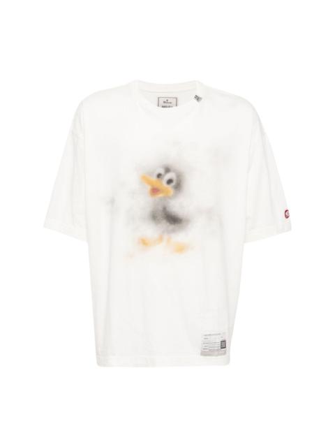 Duck-print cotton T-shirt