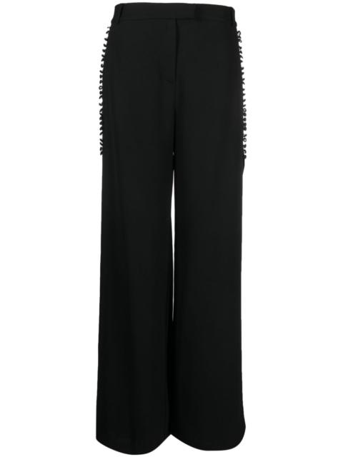 SIMKHAI Blossom pleated wide-leg trousers