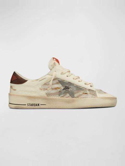Golden Goose Men's Stardan Leather Low-Top Sneakers