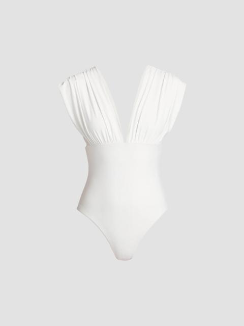 KOBI HALPERIN Women's Joy Ruched One-Piece Swimsuit - White