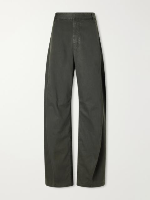 Tibi Stretch Twill Wide-leg Pants