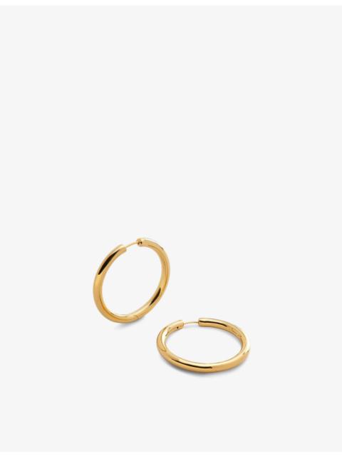 MONICA VINADER Essential Click large 18ct gold-plated vermeil sterling-silver hoop earrings