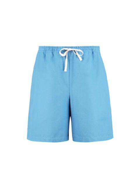 GUCCI Freya Hartas animal embroidered canvas shorts