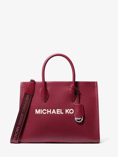MICHAEL KORS Mirella Medium Pebbled Leather Tote Bag