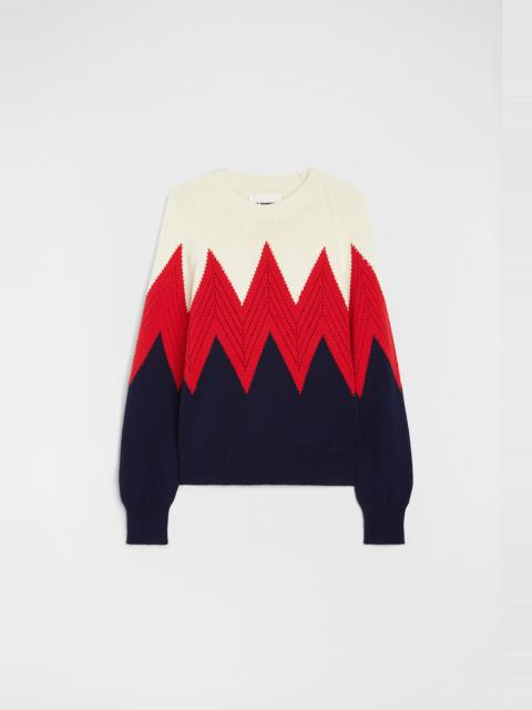 Jil Sander Cotton Pointelle Sweater