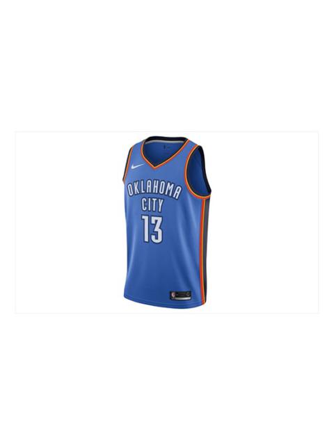 Nike Nike NBA Basketball Jersey SW Fan Edition Oklahoma City Thunder Paul George No. 13 Blue 864497-409