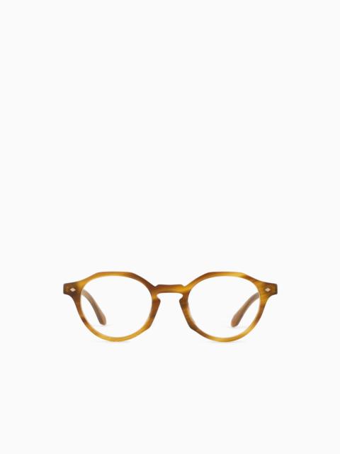 GIORGIO ARMANI MEN’S PANTO GLASSES