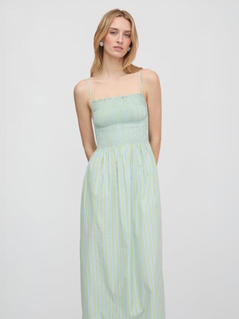 Hill House Home The Isabel Nap Dress - Blue/Green Stripe