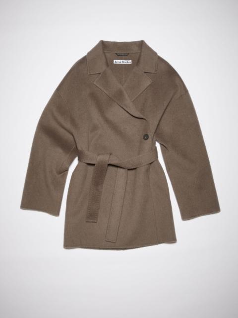 Acne Studios Belted wool coat - Fox grey