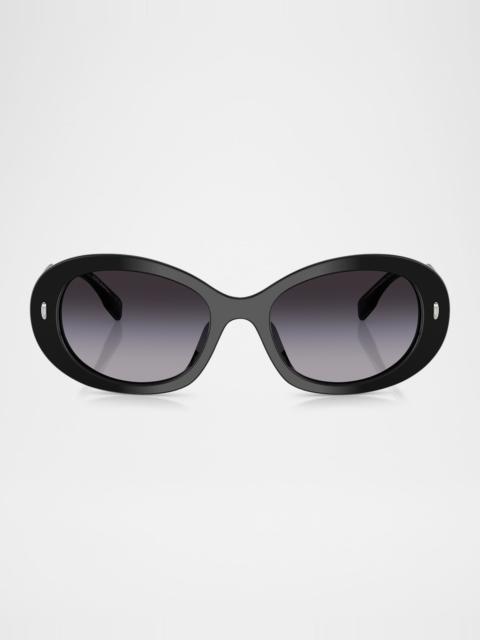 TORY BURCH TY7214U Oval Sunglasses