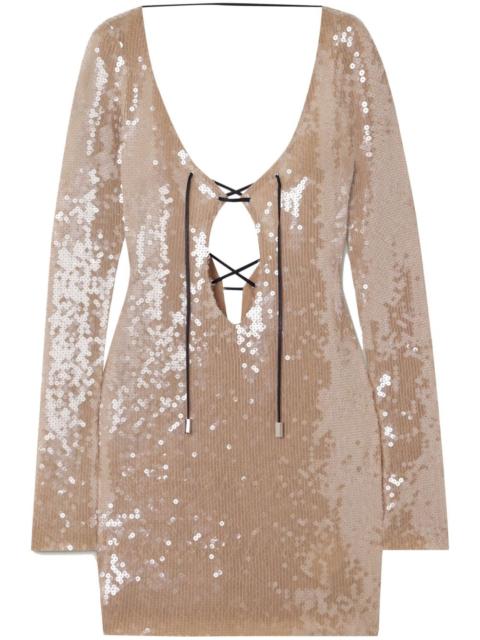 16ARLINGTON Solarium sequin-embellished 미니 드레스