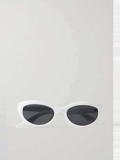 + Khaite 1969 oval-frame acetate sunglasses