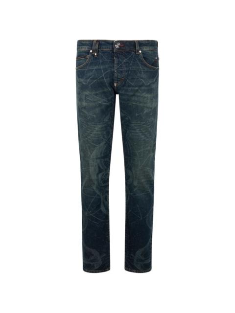 PHILIPP PLEIN printed straight-leg jeans