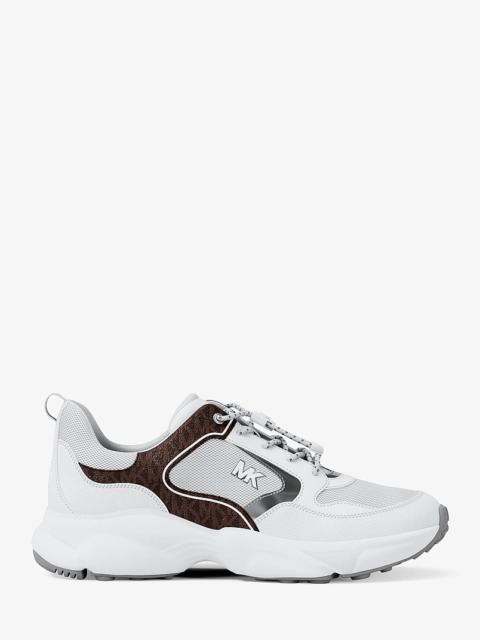 MICHAEL KORS Jett Mixed-Media Trainer