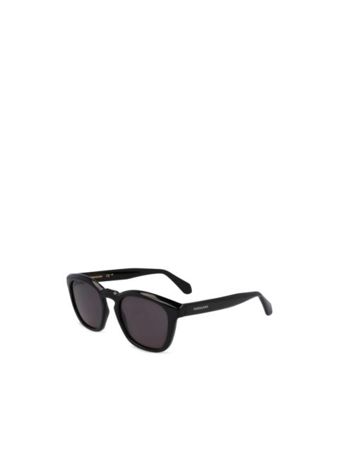 FERRAGAMO geometric-frame sunglasses