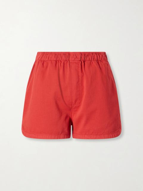 JAMIE HALLER Track Cotton-twill Shorts