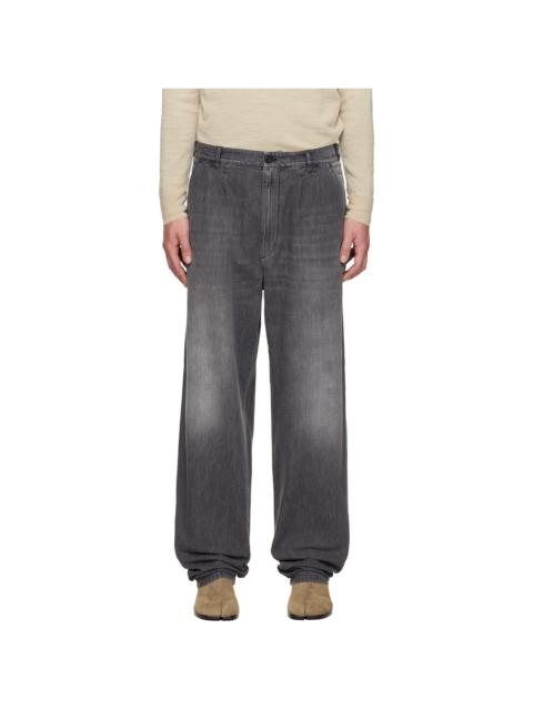 Maison Margiela Gray Straight-Leg Jeans