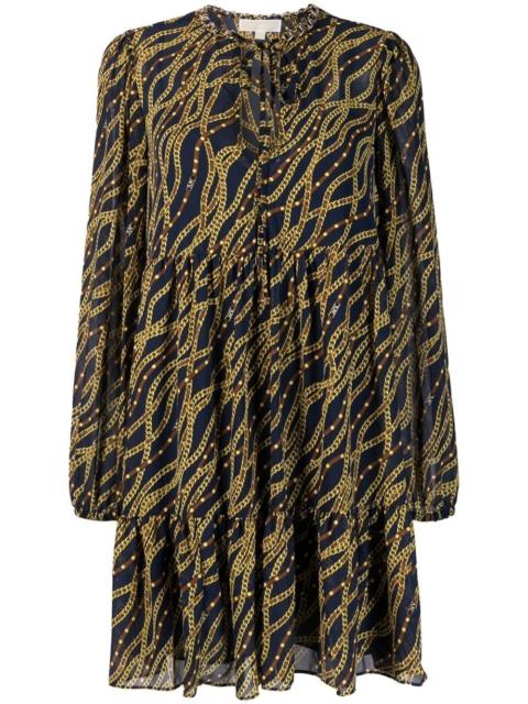 MICHAEL KORS chain-link print dress