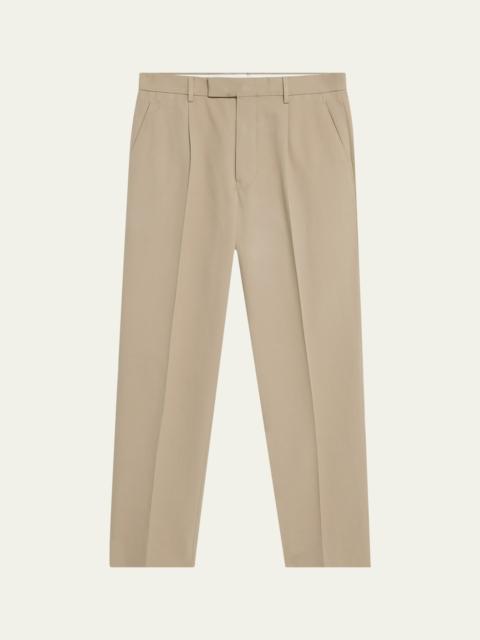 ZEGNA Men's Pleated Cotton-Wool Pants