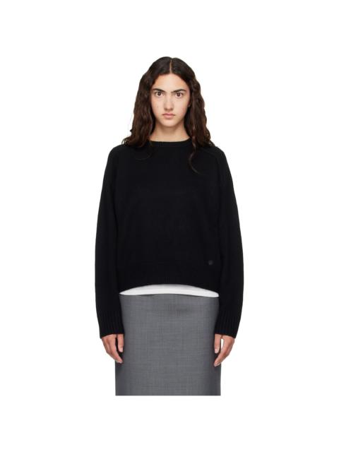 Loulou de Saison Black BREHA Wool Cashmere Blend Sweater