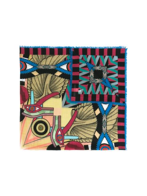 Givenchy abstract print scarf