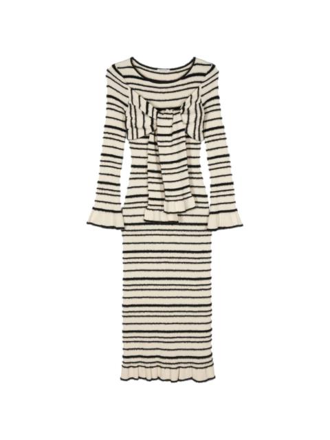 Damira striped maxi dress