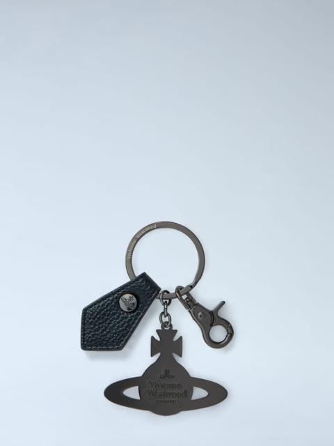 Hammered Orb Keyring