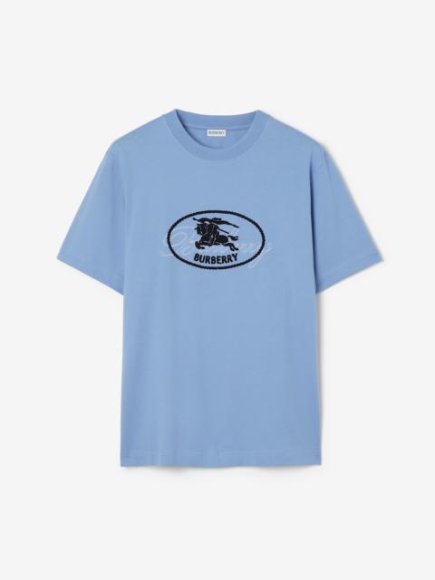 Knight Stamp Cotton T-shirt