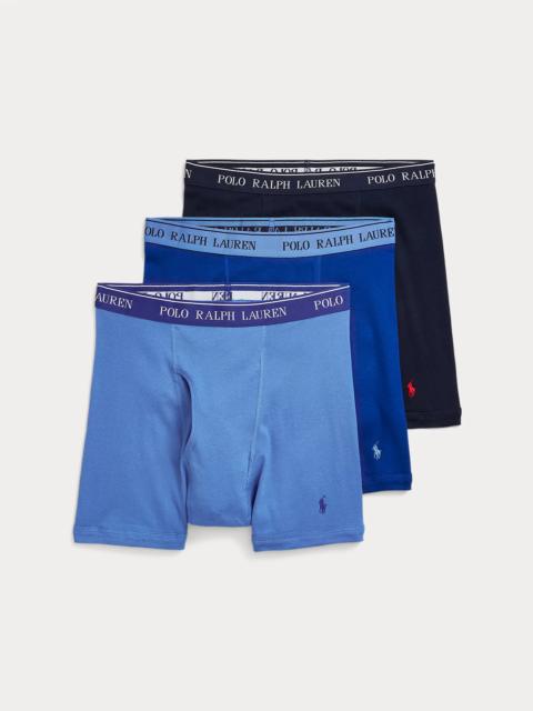 Polo Ralph Lauren Cotton Wicking Boxer Brief 3-Pack