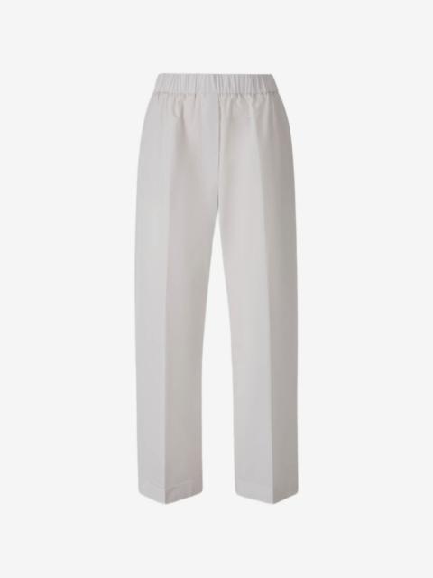 PESERICO elasticated-waistband pressed-crease trousers