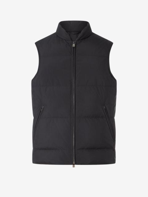 CORNELIANI Black technical fabric gilet