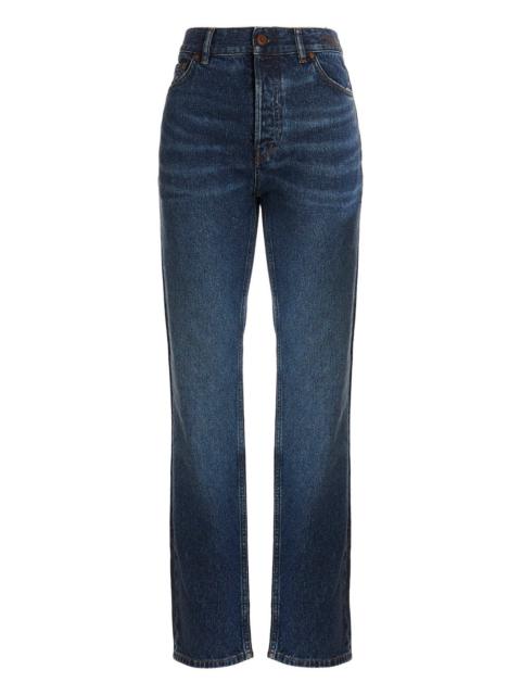 Chloé Embroidered logo jeans