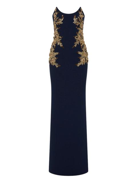 REBECCA VALLANCE embellished strapless gown