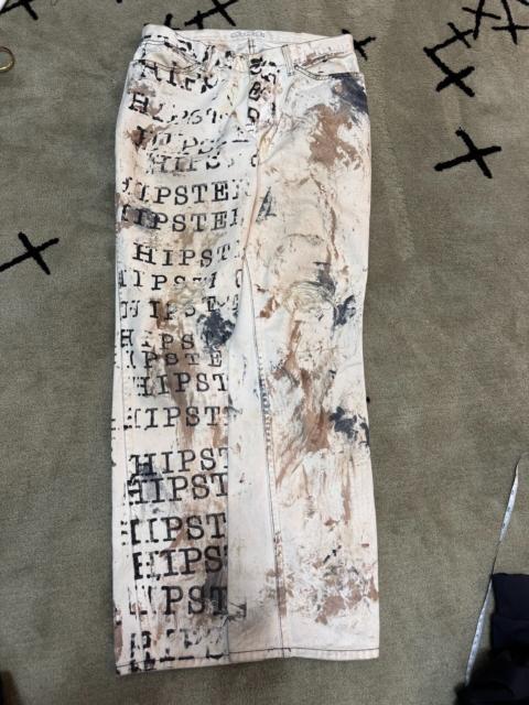NUMBER (N)INE Number (N)INE SS02 Ink-Splatter Printed Denim Pants