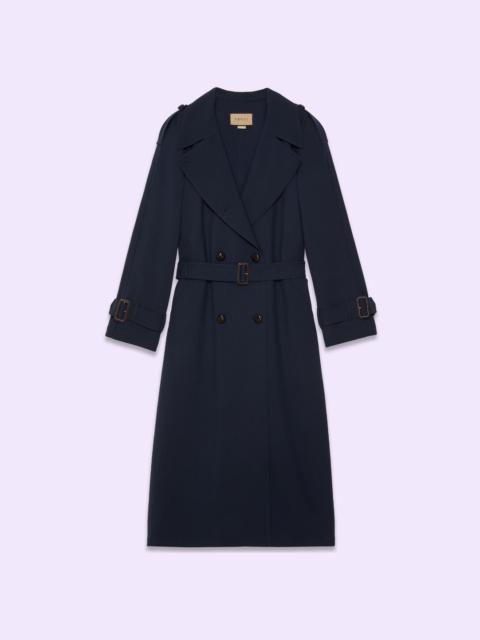 GUCCI Wool comfort trench coat