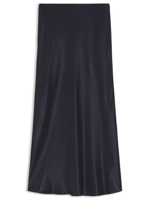 BOSS MIDI-LENGTH A-LINE SKIRT IN LUSTROUS FABRIC