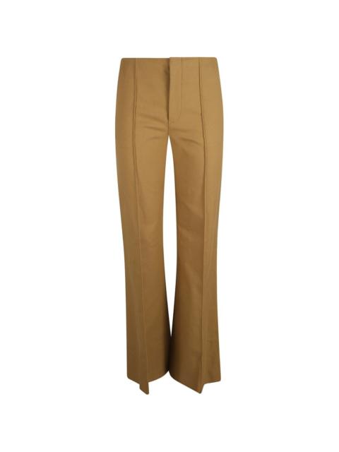 Chloé flared cotton trousers