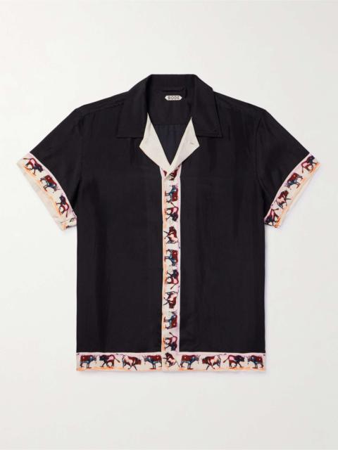 BODE Taureau Printed Silk Shirt