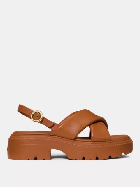 kate spade Halo Criss Cross Lug Sandal
