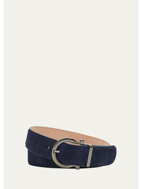FERRAGAMO Men's Adjustable Gancini Belt