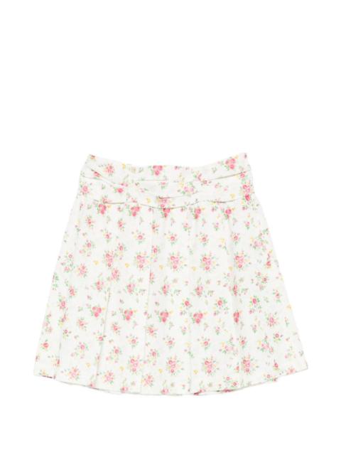 SHUSHU/TONG floral mini skirt