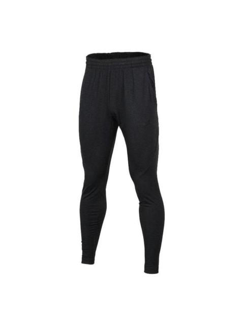 Men's Air Jordan Solid Color Elastic Waistband Slim Fit Sports Pants/Trousers/Joggers Black 861554-0