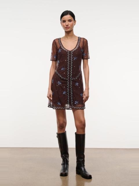 STAUD STAUD CAYLA DRESS FIRESIDE