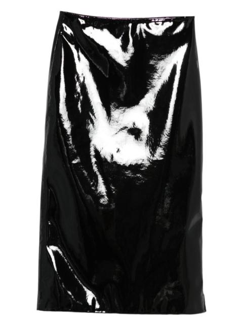 Samantha  high-shine skirt