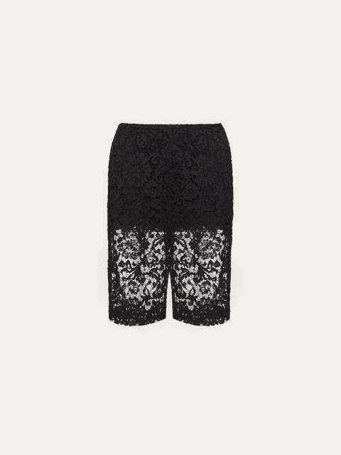 Valentino HEAVY LACE BERMUDA SHORTS
