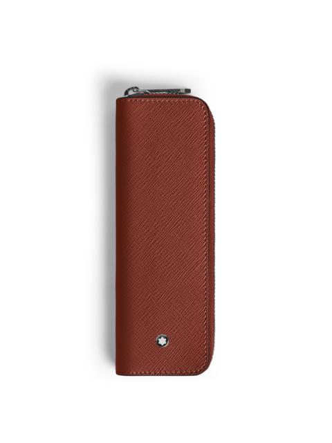 Montblanc 1 PEN POUCH WITH ZIP IN SARTORIAL LEATHER