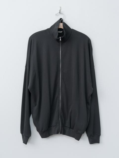 Super High Gauge Sweat Zip Cardigan - Black