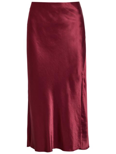 Rails Rails Maya Side Split Satin Skirt