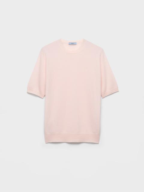 Prada Short-sleeved cashmere T-shirt