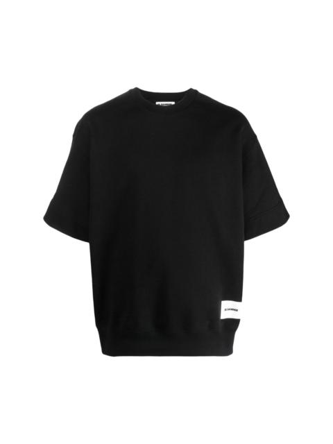 Jil Sander logo-patch short-sleeve sweatshirt